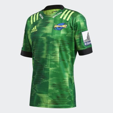Men Rugby Green Hurricanes Training Jersey