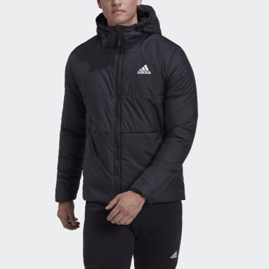 adidas Essentials Insulated Hooded Hybrid Jacket - Grey | adidas India