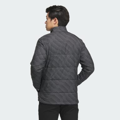 Men Golf Graphic Full-Zip Long Sleeve Padded Jacket