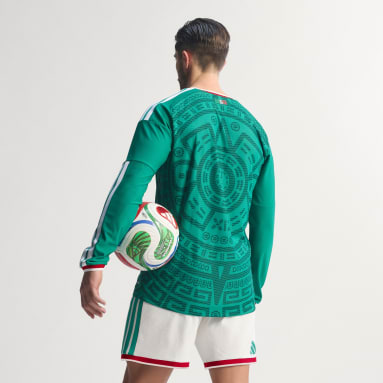 Mexico 26 Home Authentic Long Sleeve Jersey
