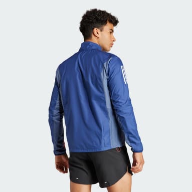 Men Running Blue Own The Run Colorblock Jacket