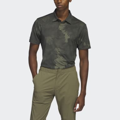 Playera Polo de Golf Flower Mesh Verde Hombre Golf