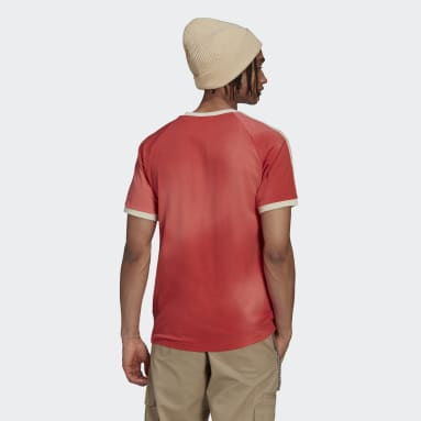 Men Originals Red Graphics Mellow Ride Club 3-Stripes T-Shirt