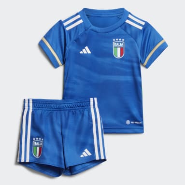 Equipamento Principal 23 da Itália para Bebé Azul Criança Futebol