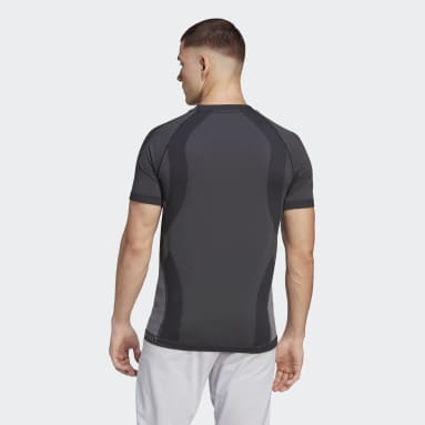 T-shirt de yoga sans coutures adidas PRIMEKNIT Noir Hommes Yoga