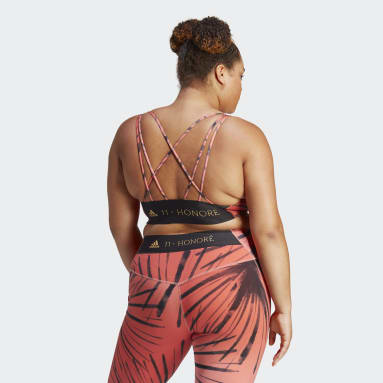 Women's Yoga Red adidas x 11 Honoré Medium-Support Bra (Plus Size)