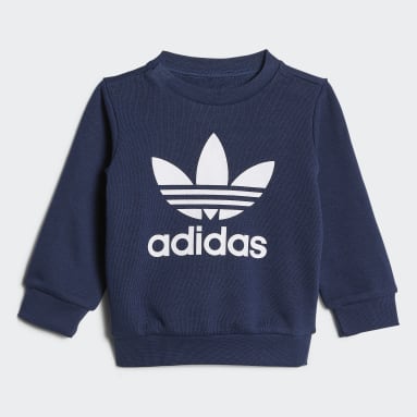Tuta Crew Sweatshirt Blu Bambini Originals