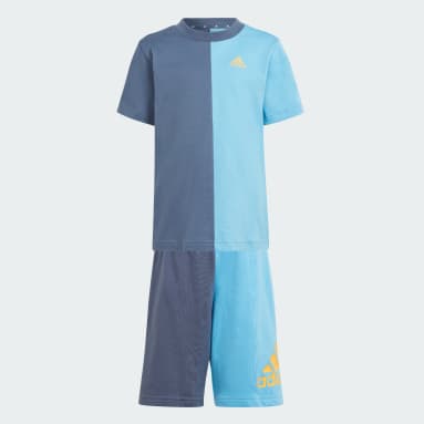 Ensemble t-shirt Essentials Colorblock Enfants Bleu Enfants Sportswear