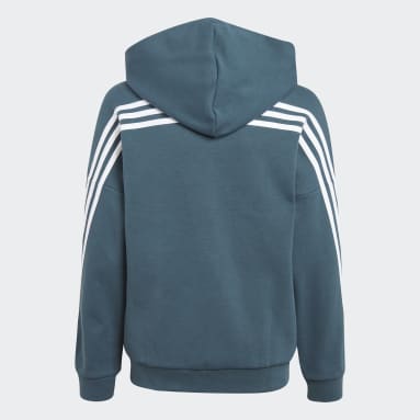 Trẻ em Sportswear Áo Track Top Có Mũ Khóa Kéo 3 Sọc Future Icons