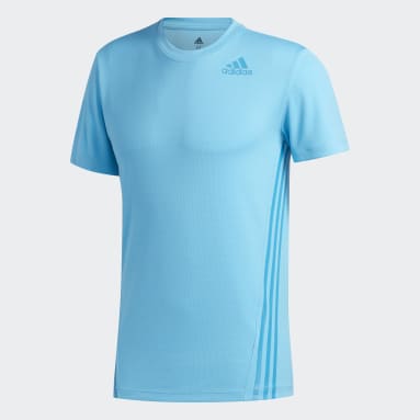 Remera AEROREADY 3 rayas Turquesa Hombre Training
