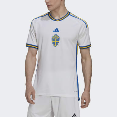 Camisola Alternativa 22 da Suécia Branco Homem Futebol