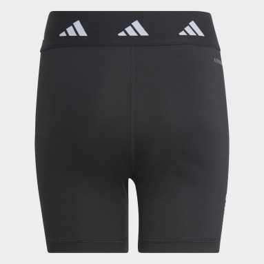 Calções Justos de Cintura Subida AEROREADY Techfit Period Proof Preto Raparigas Sportswear