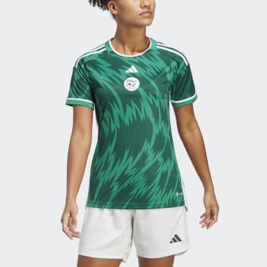 Camisola Alternativa 23 da Seleção Feminina da Argélia Verde Mulher Futebol