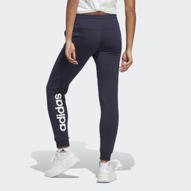 Dam Sportswear Blå Essentials Linear French Terry Cuffed Pants