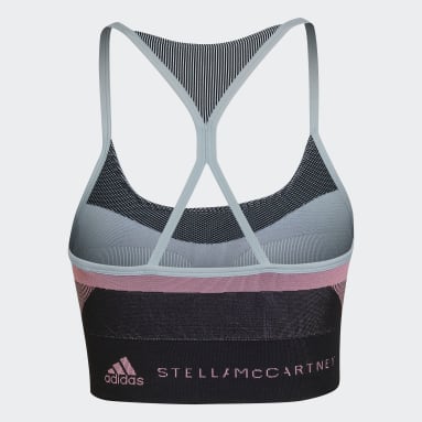 adidas by Stella McCartney Blue Prime Knit Sport Bra adidas by Stella  McCartney