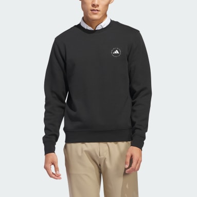 Men Golf Black Crewneck Sweatshirt