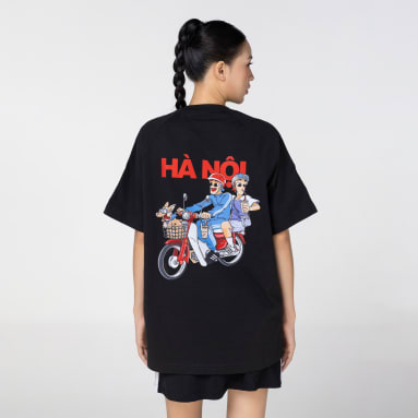 Áo thun đen Vi vu HÀ NỘI