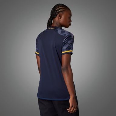 Camisa 2 Real Madrid 23/24 Feminina Azul Mulher Futebol
