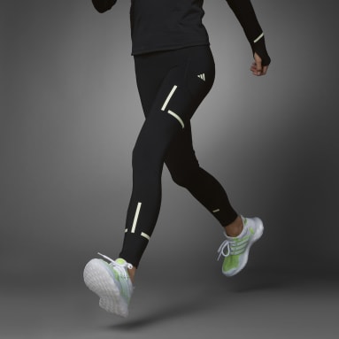Women's Running Black Fast Impact Reflect At Night X-City Full-Length Running Leggings