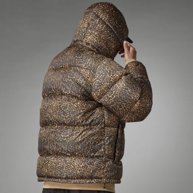 Heren Originals adidas SPRT Animal-Print Donsjack