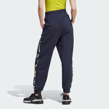 Pantalón 3 Rayas Estampado Vibrante Azul Mujer Sportswear