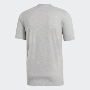 Men Sportswear Grey Essentials Plain Tee