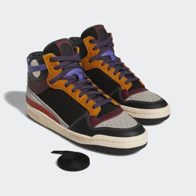 Zapatillas Forum Mid Patchwork Negro Hombre Originals