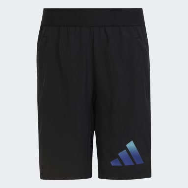 Short en toile Train Icons AEROREADY Logo Noir Garçons Sportswear