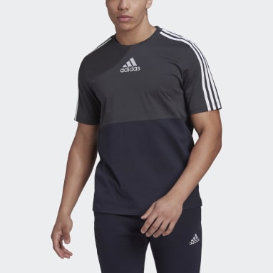 Männer Sportswear Essentials Colorblock T-Shirt Grau