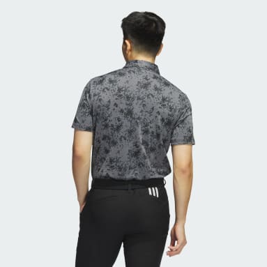 Polo Burst Jacquard Negro Hombre Golf