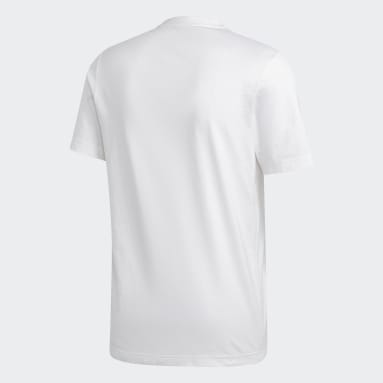 Camiseta Essentials Linear Logo Blanco Hombre Sportswear