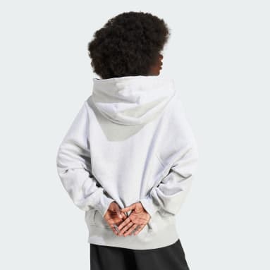 Sudadera con capucha Premium Essentials Made To Be Remade Oversized Gris Mujer Originals
