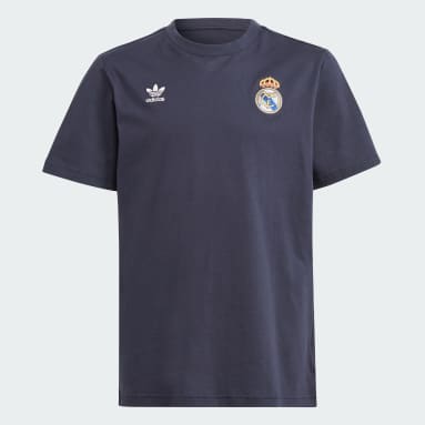 Koszulka Real Madrid Essentials Trefoil Kids Niebieski