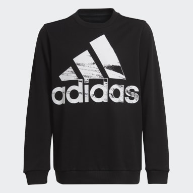 Kids Sportswear Black Logo Sweatshirt