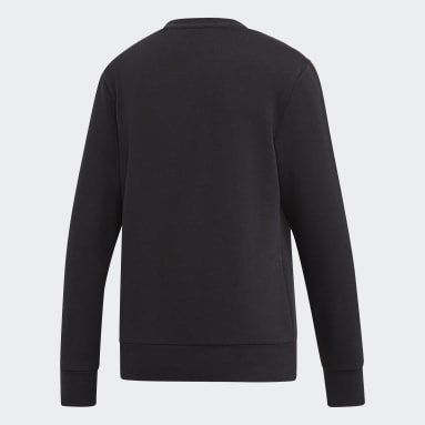 Women Training Black Essentials 3-Stripes Sweatshirt