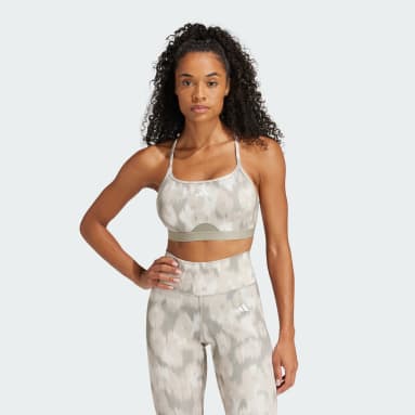 Aeroreact Training Essentials Light-Support Allover Print Flower Beha