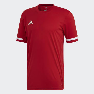 Men Football Red Team 19 Short Sleeve Jersey
