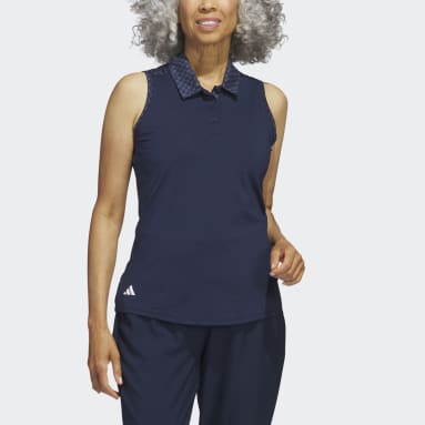 Polo de golf sans manches Ultimate365 Bleu Femmes Golf