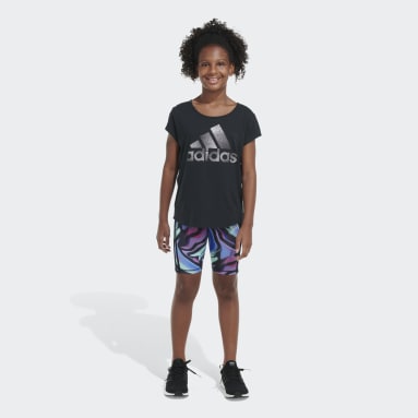 Youth Sportswear Black AEROREADY® All Over Print Bike Short