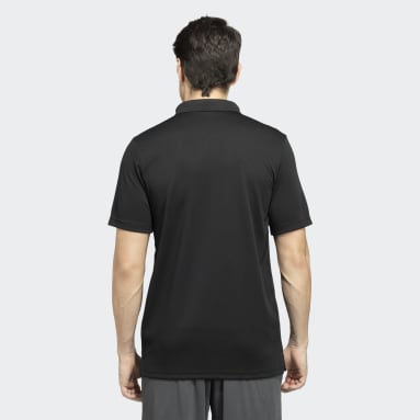 Men Training Black DESIGNED 2 MOVE POLO TEE