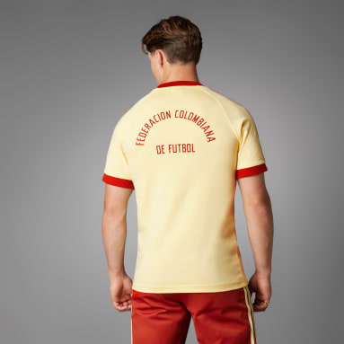 Camiseta Colombia Adicolor 3 Rayas Amarillo Hombre Fútbol