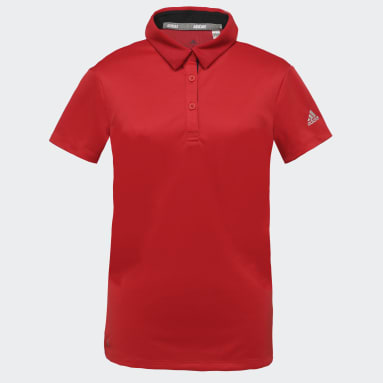 Women Golf Red AEROREADY Polo Shirt