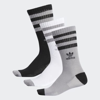 Men's Originals Grey Roller Crew Socks 3 Pairs