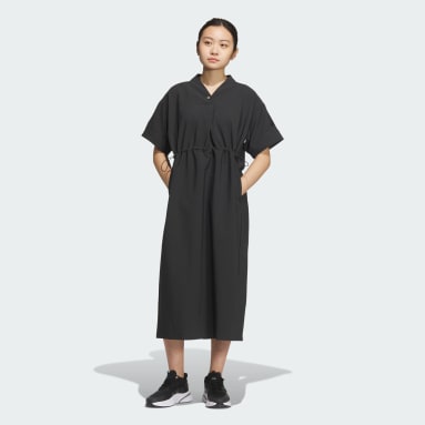 LUXFLOW カジュアル ウーブン半袖ワンピース