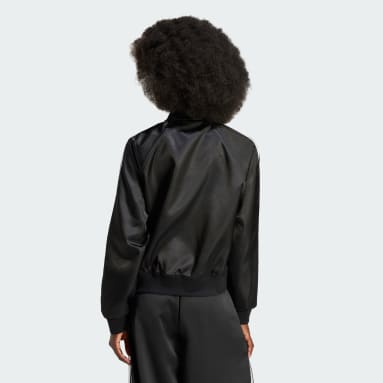 ผู้หญิง Originals สีดำ เสื้อแจ็คเก็ตบลูซงทรงหลวม SST
