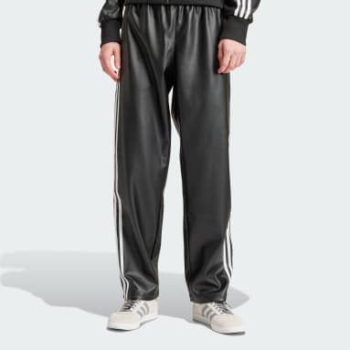adidas Originals laced up track pants in black