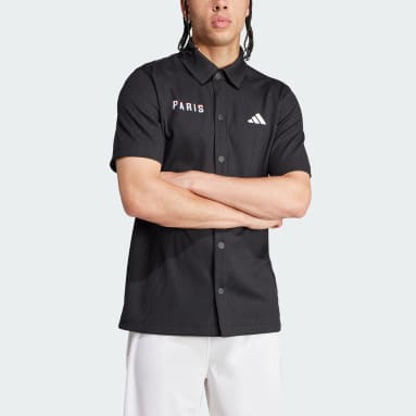 Camicia Warm-Up Shooter AEROREADY Paris Basketball Nero Uomo Basket