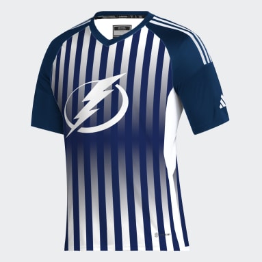 Men's Hockey Blue Lightning Soccer Tee