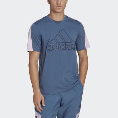 T-shirt Future Icons Embroidered Badge of Sport Bleu Hommes Sportswear