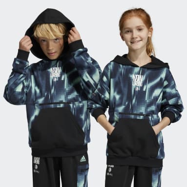 Polera con Capucha ARKD3 Ajuste Holgado Verde Niño Sportswear